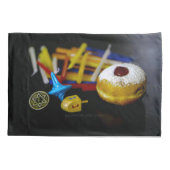 SlipperyJoe's Happy Hanukkah Star of David munt me Kussensloop (Achterkant)