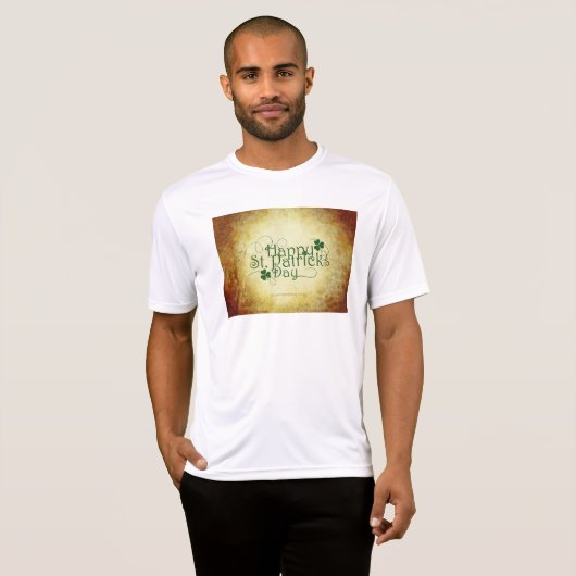 SlipperyJoe's Happy St. Patrick's Day, drie bladzi T-shirt (Voorkant volledig)