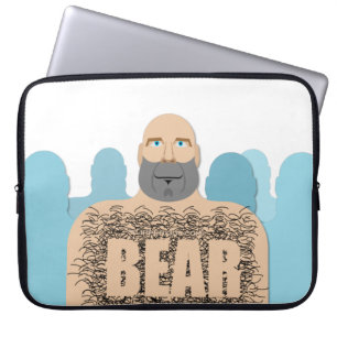 SlipperyJoe's harige lichaam beer lichaam man onge Laptop Sleeve