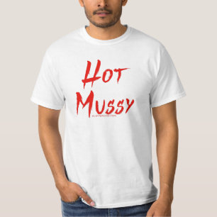 SlipperyJoe's hete mussy gedurfde levendige rode t T-shirt