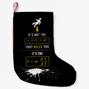 SlipperyJoe's hoog-contrast fysica grap dikke pijl Kleine Kerstsok