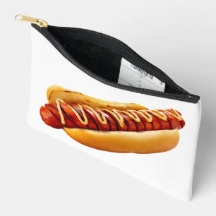 SlipperyJoe's hotdog genesteld zacht broodje leven Etui