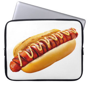 SlipperyJoe's hotdog genesteld zacht broodje leven Laptop Sleeve
