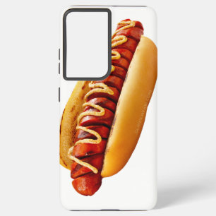 SlipperyJoe's hotdog genesteld zacht broodje leven Samsung Galaxy Hoesje