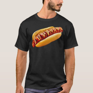 SlipperyJoe's hotdog genesteld zacht broodje leven T-shirt