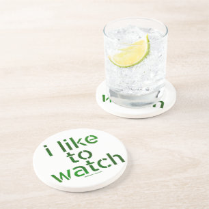 SlipperyJoe's houdt ervan te zien hoe Voyeurisme T Zandsteen Onderzetter