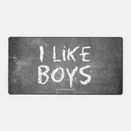 SlipperyJoe's I Like Boys vuile krijtbord donkere  Bureaumat