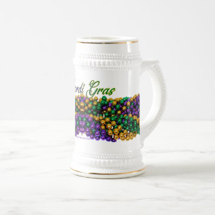 SlipperyJoe's iconische Mardi Gras-thema afbeeldin Bierpul