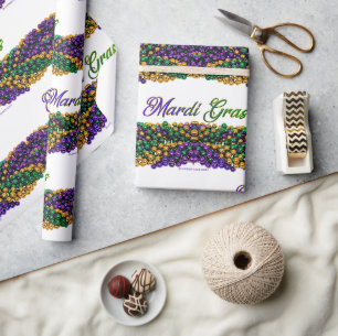 SlipperyJoe's iconische Mardi Gras-thema afbeeldin Cadeaupapier