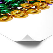 SlipperyJoe's iconische Mardi Gras-thema afbeeldin Perfect Poster (Hoek)