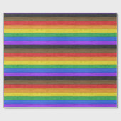SlipperyJoe's Inclusieve gay pride vlag getexturee Cadeaupapier (Vlak)