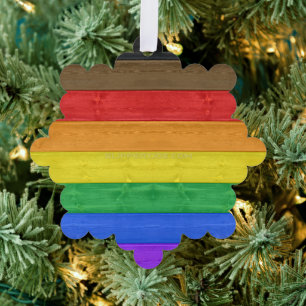 SlipperyJoe's inclusieve regenboogvlag textuur ru Ornament Kaart