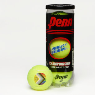 SlipperyJoe's Intersekse trotsvlag gele achtergron Tennisballen