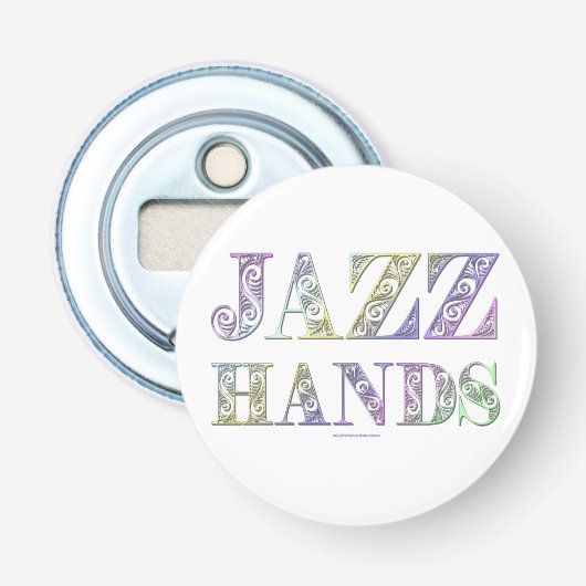 SlipperyJoe's Jazz Hands Broadway musicals dans Button Flesopener (Voorkant)