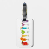 SlipperyJoe's juicht alcoholcocktails LGBTQIA gay Bagagelabel (Achterkant verticaal)