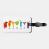 SlipperyJoe's juicht alcoholcocktails LGBTQIA gay Bagagelabel (Achterkant horizontaal)