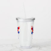 SlipperyJoe's july 4th Independence day classic Un Acryl Drinkbeker (Links)