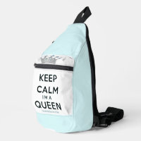 SlipperyJoe's keep calm koningin gepolijst zilvere