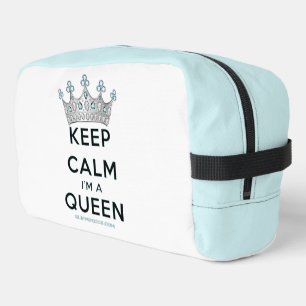 SlipperyJoe's Keep Calm Queen koninklijke kroonjuw Toilettasje