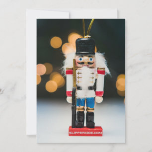 SlipperyJoe's kerst klassieke notenkraker ornament Feestdagenkaart