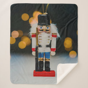 SlipperyJoe's kerst klassieke notenkraker ornament Sherpa Deken