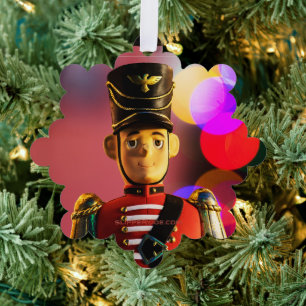 SlipperyJoe's kerst klassieke speelgoed soldaat vr Ornament Kaart