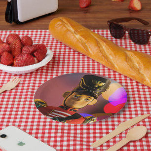 SlipperyJoe's kerst klassieke speelgoed soldaat vr Papieren Bordje