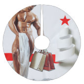 SlipperyJoe's kerstinkopen white paper spira Kerstboom Rok (Voorkant)