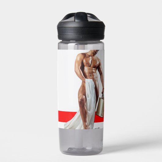 SlipperyJoe's kerstinkopen white paper spira Waterfles (Voorkant)