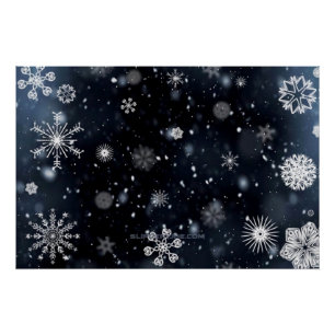 SlipperyJoe's Kerstmis winter magisch vredig bij Perfect Poster