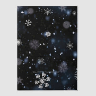 SlipperyJoe's Kerstmis winter magisch vredig bij Vellum Uitnodigingen