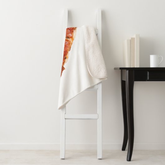 SlipperyJoe's klassieke pepperoni pizza gesmolten Sherpa Deken (In situ)