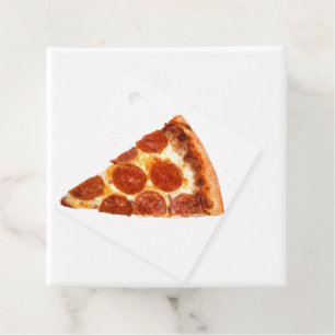 SlipperyJoe's klassieke pepperoni pizzapunt gesmol Bedankjes Labels