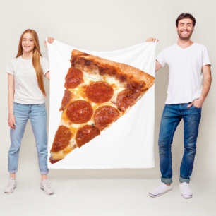 SlipperyJoe's klassieke pepperoni pizzapunt gesmol Fleece Deken