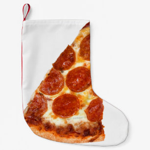 SlipperyJoe's klassieke pepperoni pizzapunt gesmol Kleine Kerstsok