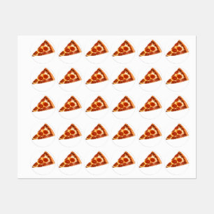 SlipperyJoe's klassieke pepperoni pizzapunt gesmol Labels