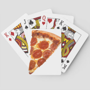SlipperyJoe's klassieke pepperoni pizzapunt gesmol Pokerkaarten