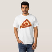 SlipperyJoe's klassieke pepperoni pizzapunt gesmol T-shirt (Voorkant volledig)