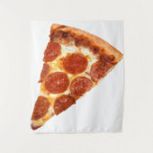 SlipperyJoe's klassieke pepperoni pizzapunt gesmol Wandkleed (Voorkant)