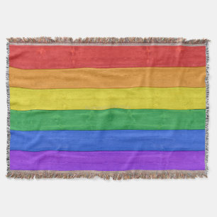 SlipperyJoe's klassieke regenboog tactiele handgem Deken