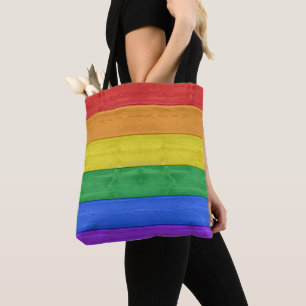 SlipperyJoe's klassieke regenboog tactiele handgem Draagtas