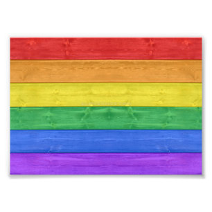 SlipperyJoe's klassieke regenboog tactiele handgem Foto Afdruk