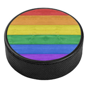 SlipperyJoe's klassieke regenboog tactiele handgem Hockey Puck