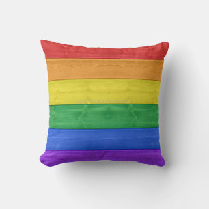 SlipperyJoe's klassieke regenboog tactiele handgem Kussen