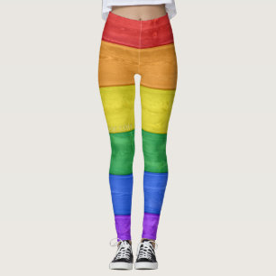 SlipperyJoe's klassieke regenboog tactiele handgem Leggings