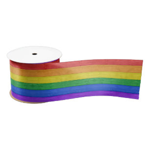 SlipperyJoe's klassieke regenboog tactiele handgem Lint