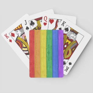 SlipperyJoe's klassieke regenboog tactiele handgem Pokerkaarten