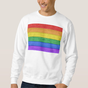 SlipperyJoe's klassieke regenboog tactiele handgem Trui