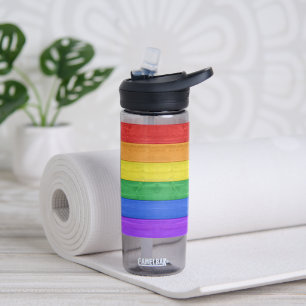 SlipperyJoe's klassieke regenboog tactiele handgem Waterfles