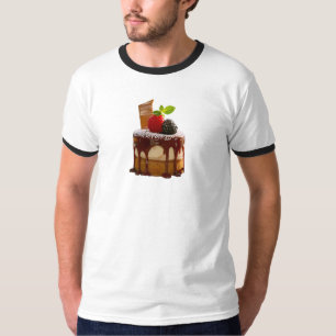 SlipperyJoe's kleine elegante cilindrische dessert T-shirt